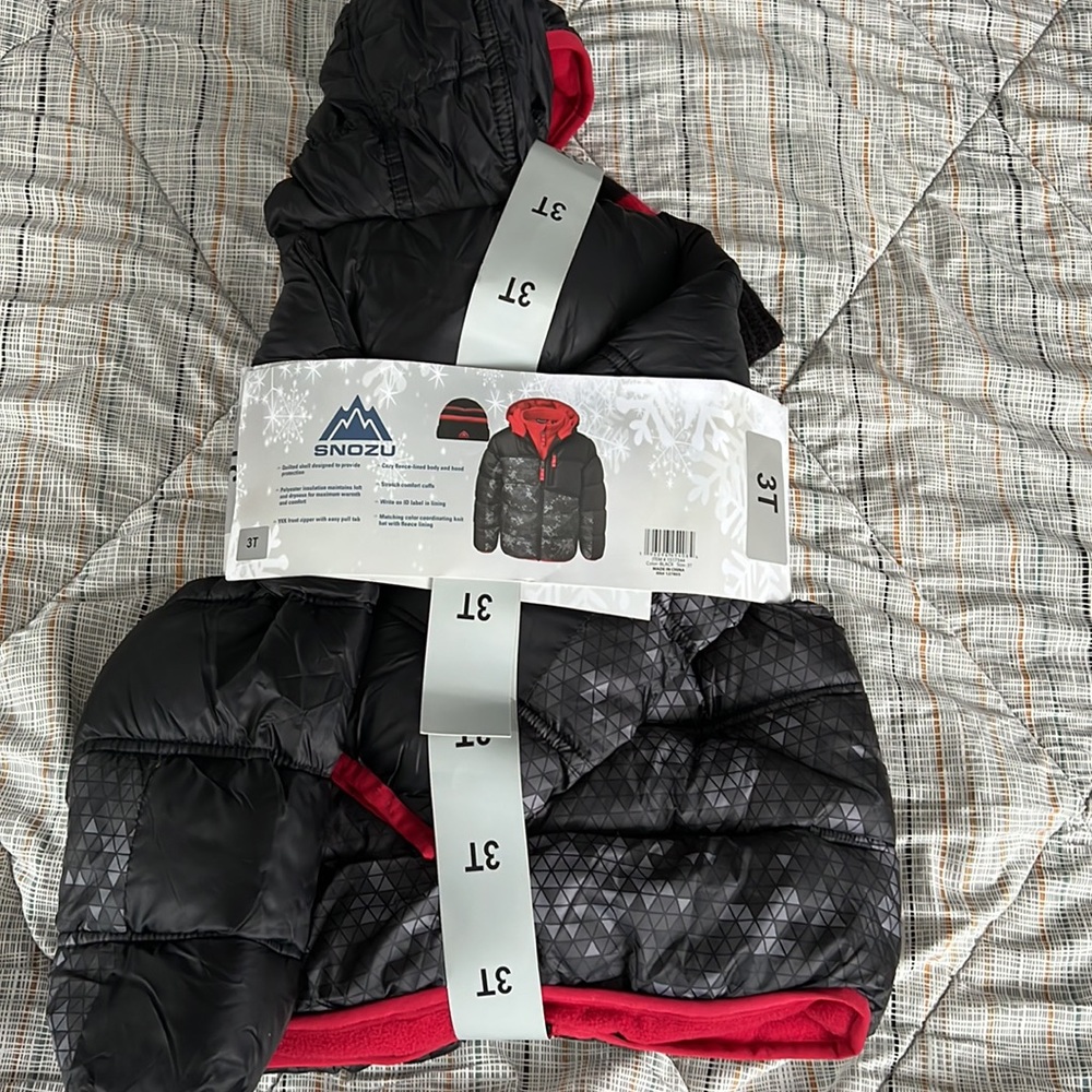 Snozu Boys' Toddlers' Fleece Lined Jacket with Hat - Picture 5 of 8